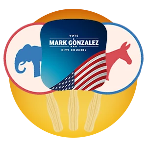 Political hand fans